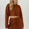 Wanderlust By Abby Loungewear Cropped Sweatshirt SALE