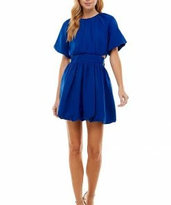 Wanderlust By Abby Ruched Bubble Dress
