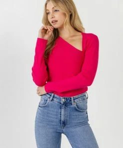 Wanderlust By Abby CLOTHING Cut Out Long Sleeve Knit Top