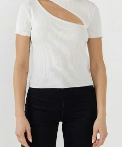 Wanderlust By Abby Cut Out Knit Top CLOTHING