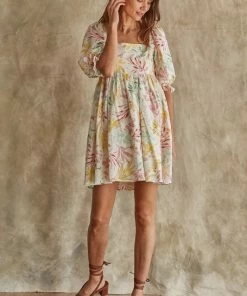 Wanderlust By Abby Flower Printed Dress