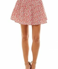 Wanderlust By Abby NEW Floral Smocked Mini Skirt