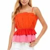 Wanderlust By Abby NEW Sleeveless Pleated Layered Top