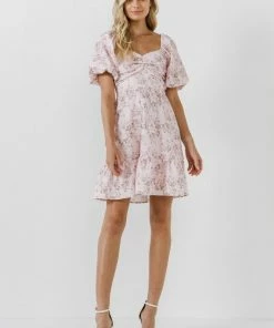 Wanderlust By Abby NEW Textured Floral Mini Dress