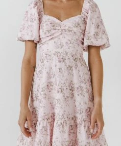 Wanderlust By Abby NEW Textured Floral Mini Dress