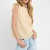 Wanderlust By Abby Yellow Plaid Top NEW