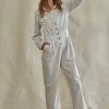 Wanderlust By Abby Nola Striped Jumpsuit NEW