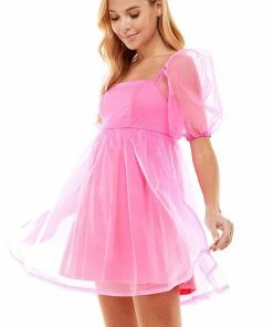 Wanderlust By Abby Organza Babydoll Dress