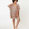 Wanderlust By Abby NEW Retro Floral Roper Caftan
