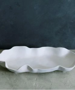 Wanderlust By Abby NEW White Large Platter