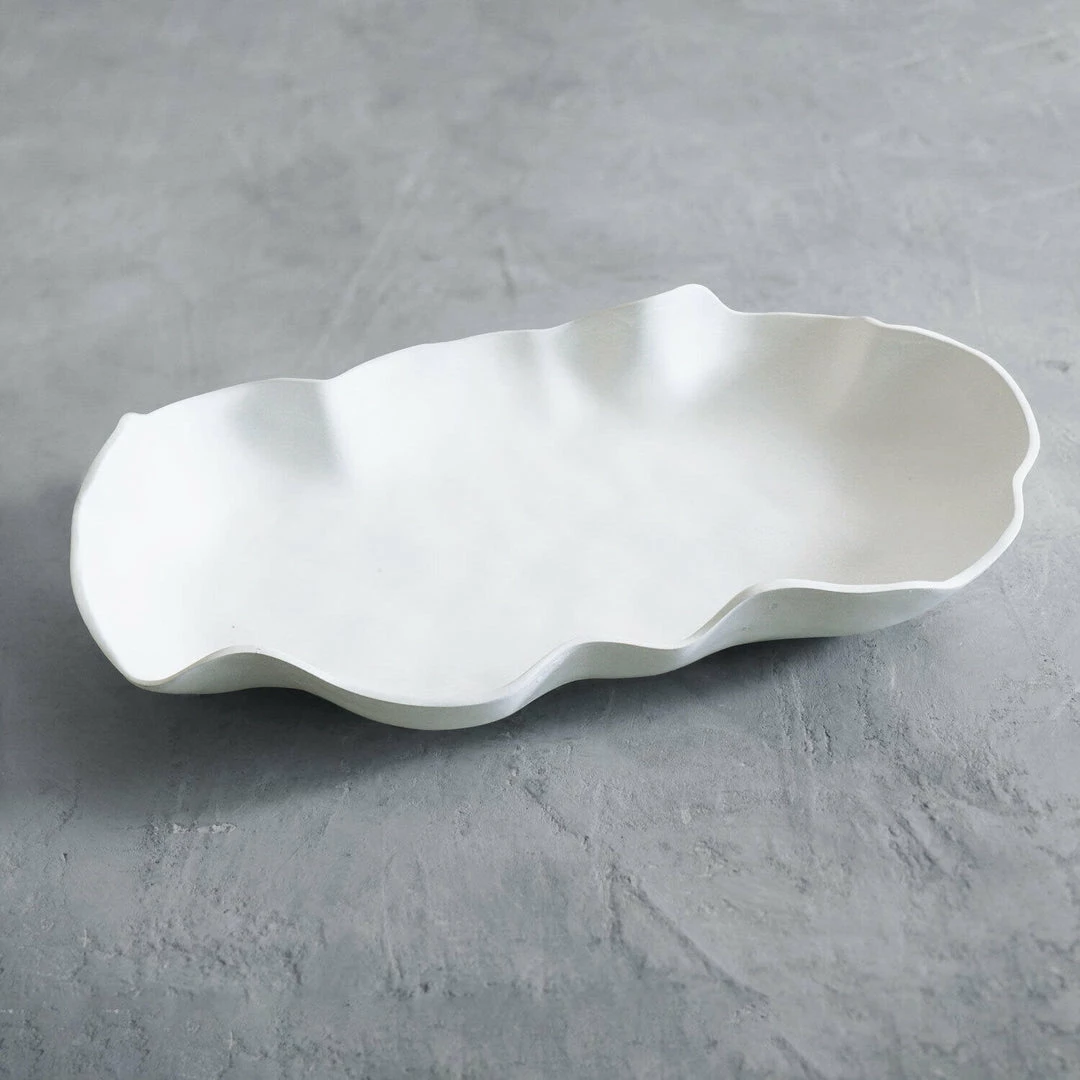 Wanderlust By Abby NEW White Large Platter 5 Wanderlust By Abby NEW White Large Platter