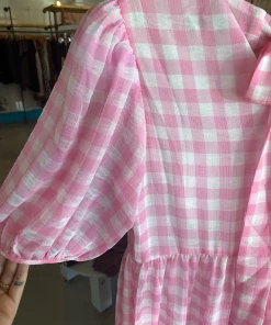 Wanderlust By Abby NEW Gingham Print Midi Dress