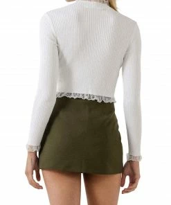 Wanderlust By Abby NEW Edge Detail Fitted Sweater