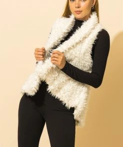 Wanderlust By Abby Faux Fur Vest NEW