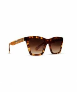 Diff Eyewear Sunglasses KENZIE AMBER TORTOISE BROWN GRADIENT LENS POLARIZED