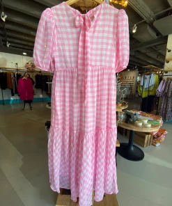 Wanderlust By Abby NEW Gingham Print Midi Dress