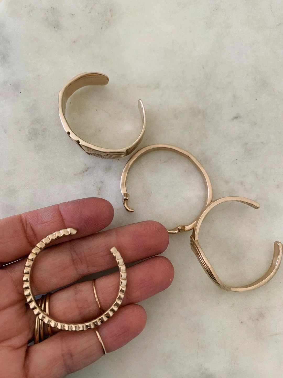 Mimosa Handcrafted Mini Hug Cuff NEW 5 Mimosa Handcrafted Mini Hug Cuff NEW