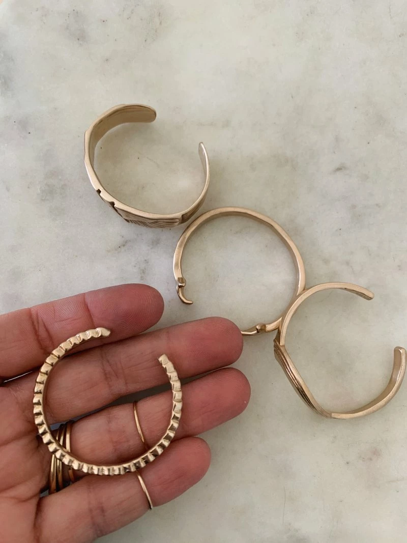 NEW Mimosa Handcrafted Mini Petite Heart To Heart Cuff 5 NEW Mimosa Handcrafted Mini Petite Heart To Heart Cuff