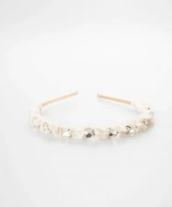 Wanderlust By Abby Phoebe Linen Fluff Headband NEW