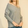 Wanderlust By Abby Sweet Like Sugar Off Shoulder Sweater NEW