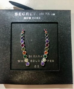 Wanderlust By Abby NEW Rainbow Ear Crawler Earrings