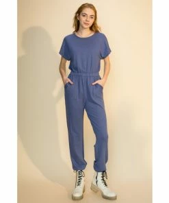 Wanderlust By Abby Short Sleeve Jumpsuit NEW