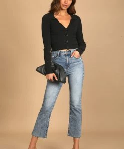 Wanderlust By Abby Daze Denim Shy Girl High Rise Crop Flare