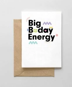 Wanderlust By Abby Big B-Day Energy Birthday Card