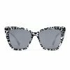 Wanderlust By Abby Clear Leopard Grey Mirror Sunglasses