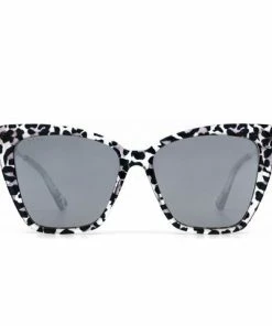 Wanderlust By Abby Clear Leopard Grey Mirror Sunglasses