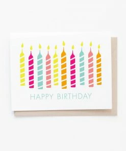Wanderlust By Abby Happy Birthday Candles Birthday Card NEW