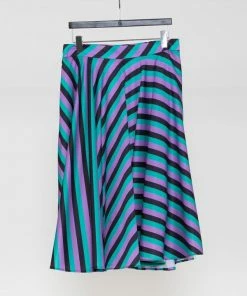 Wanderlust By Abby Striped Midi Skirt NEW