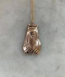 Mimosa Handcrafted Mimosa Cicada Necklace