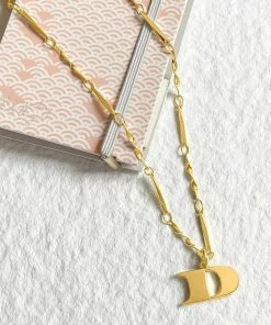 Wanderlust By Abby Letter Necklace NEW