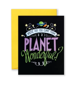 Wanderlust By Abby Planet Wonderful Greeting Card