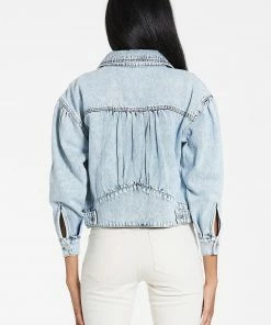 Wanderlust By Abby Irena Cropped Denim Jacket NEW