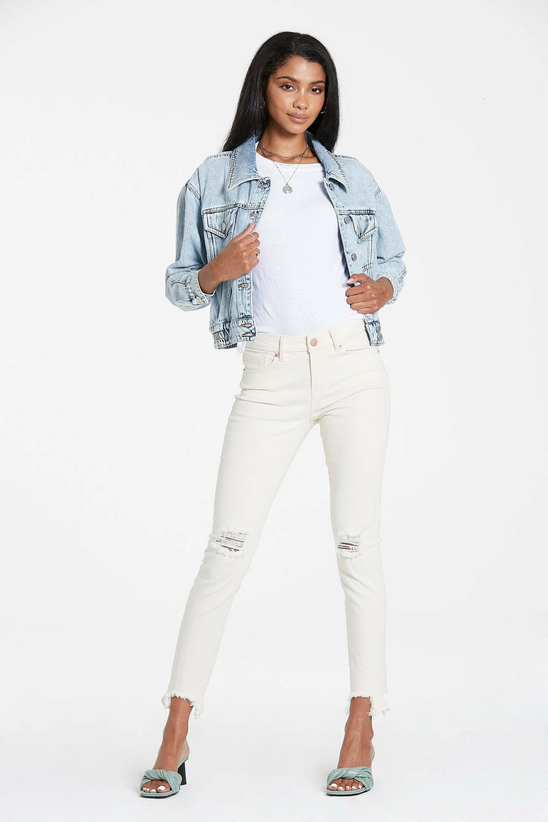 Wanderlust By Abby Irena Cropped Denim Jacket NEW 3 Wanderlust By Abby Irena Cropped Denim Jacket NEW