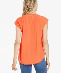 Wanderlust By Abby Yanis Frayed Top NEW