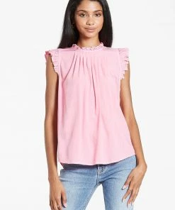 Wanderlust By Abby NEW Clarin Button Back Top