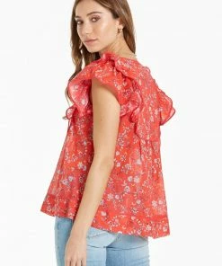 Wanderlust By Abby NEW Noor Ruffle Top