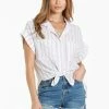 Wanderlust By Abby Cali Tie Front Shirt NEW