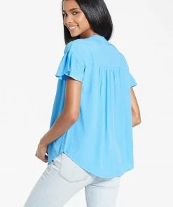 Wanderlust By Abby NEW Blake Flutter Sleeve Top 5 Wanderlust By Abby NEW Blake Flutter Sleeve Top