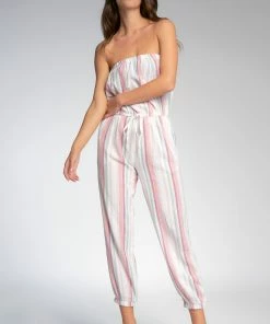 Wanderlust By Abby NEW Multicolor Strapless Jumpsuit