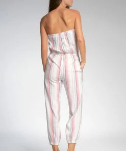 Wanderlust By Abby NEW Multicolor Strapless Jumpsuit