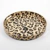 Wanderlust By Abby Round Leopard Tray