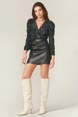 Wanderlust By Abby CLOTHING Lala Sequins Bodysuit Top