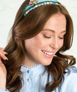 Wanderlust By Abby Dakota Crystal Velvet Headband NEW