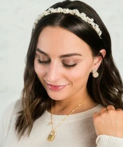 Wanderlust By Abby Phoebe Linen Fluff Headband NEW