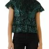 Wanderlust By Abby Sequin Baby Doll Top With Mesh