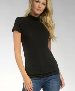 Wanderlust By Abby Short Sleeve Turtleneck